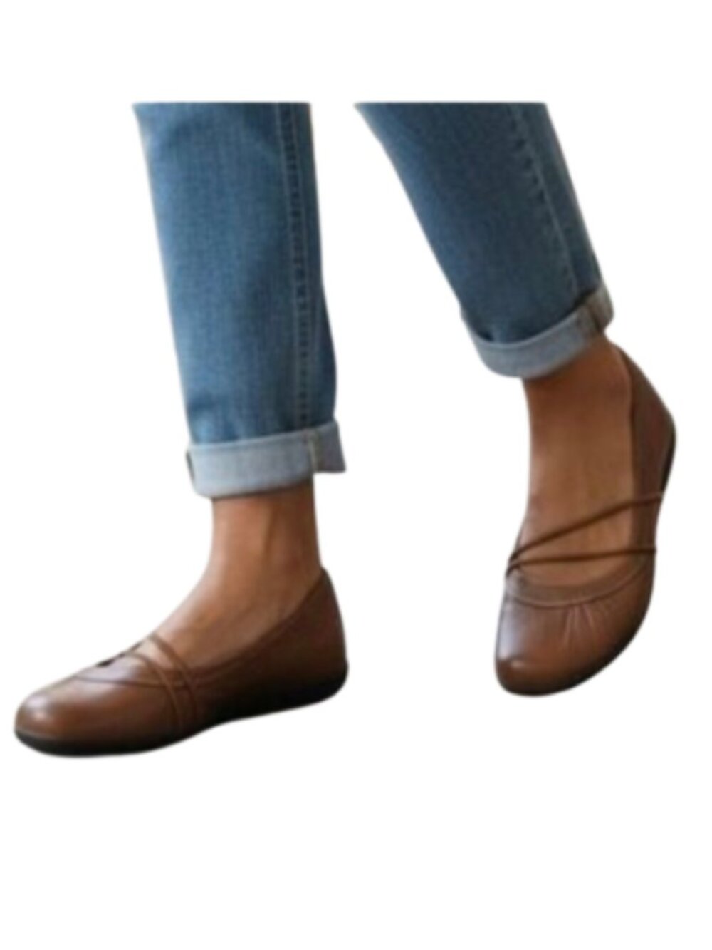 Natural Sole by Naturalizer Saddle Tan Leather Comfortable Office or Casual, 7.5